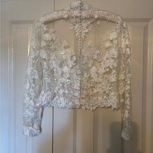 Elegant Lace Floral Sheer Top